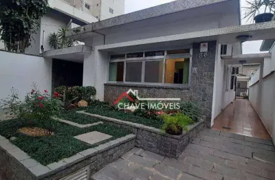 Casa com 4 dormitórios para alugar, 167 m² por r$ 18.000,01/mês - embaré - santos/sp