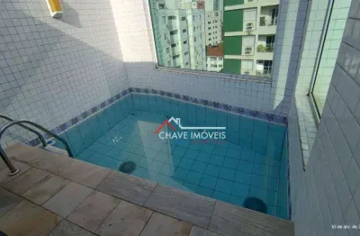 Cobertura com 2 dormitórios à venda, 109 m² por r$ 945.000,00 - marapé - santos/sp