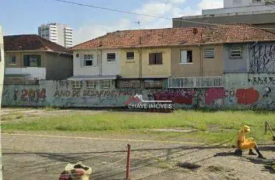 Terreno à venda, 858 m² por r$ 8.580.000,00 - vila matias - santos/sp