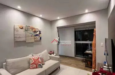 Apartamento com 1 dormitório à venda, 53 m² por r$ 721.000,00 - embaré - santos/sp