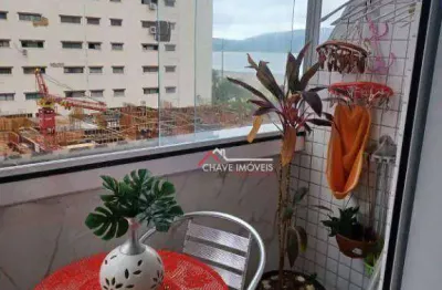 Apartamento à venda, 62m², 1 dormitório, vista parcial ao mar - bairro: gonzaga - santos/sp