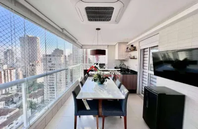 Apartamento à venda, 129 m² por r$ 2.050.000,00 - boqueirão - santos/sp