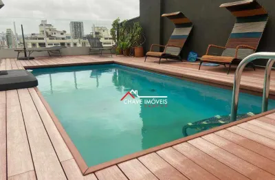 Apartamento triplex à venda, 440 m² por r$ 2.600.000,00 - ponta da praia - santos/sp