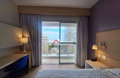 Flat com 1 dormitório à venda, 30 m² por r$ 490.000,00 - pompéia - santos/sp