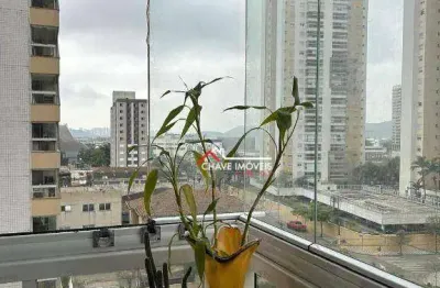 Apartamento com 2 dormitórios à venda, 92 m² por r$ 910.000,00 - ponta da praia - santos/sp