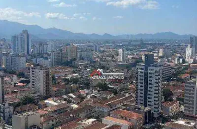 Apartamento com 2 dormitórios para alugar, 92 m² por r$ 6.900,02/mês - boqueirão - santos/sp