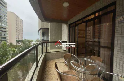 Apartamento com 3 dormitórios à venda, 173 m² por r$ 2.075.000,00 - embaré - santos/sp