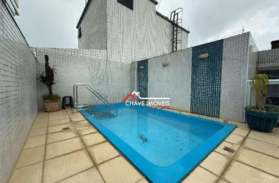 Cobertura com 2 dormitórios, 254 m² - venda por r$ 1.750.000,00 ou aluguel por r$ 10.000,00/mês - embaré - santos/sp