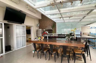 Apartamento garden com 3 dormitórios, 212 m² - venda por r$ 1.400.000,00 ou aluguel por r$ 15.000,02/mês - campo grande - santos/sp