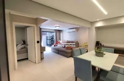 Apartamento com 2 dormitórios à venda, 130 m² por r$ 1.064.000,00 - ponta da praia - santos/sp