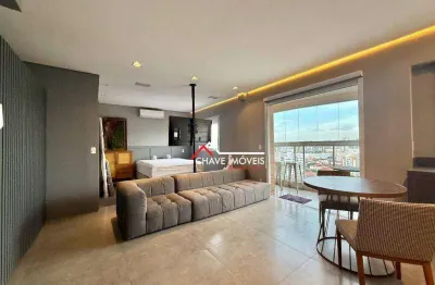 Studio à venda, 45 m² por r$ 685.000,00 - campo grande - santos/sp