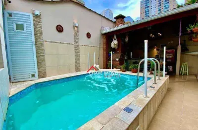 Casa com 3 dormitórios à venda, 317 m² por r$ 1.600.000,00 - ponta da praia - santos/sp