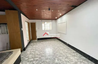 Sobreposta alta com 150 m²  com 3 dormitórios e edícula no boqueirão em santos