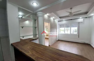 Apartamento com 1 dormitório à venda, 56 m² por r$ 440.000,00 - embaré - santos/sp