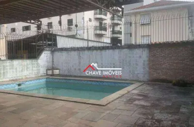 Sobrado para alugar, 310 m² por r$ 20.000,00/mês - boqueirão - santos/sp