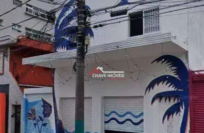 Loja para alugar, 333 m² por r$ 19.303,40/mês - embaré - santos/sp
