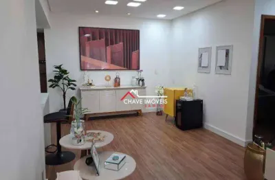Apartamento com 2 dormitórios à venda, 70 m² por r$ 477.000,00 - encruzilhada - santos/sp