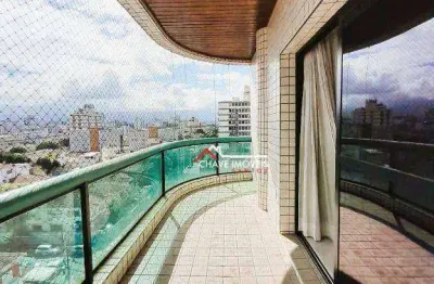 Apartamento com 3 dormitórios à venda, 150 m² por r$ 1.100.000,00 - embaré - santos/sp