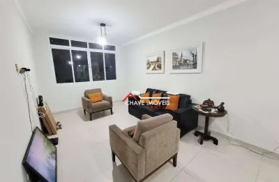 Apartamento à venda com 97m² , 2 dormitórios e 1 vaga de garagem, bairro pompéia  em santos/sp