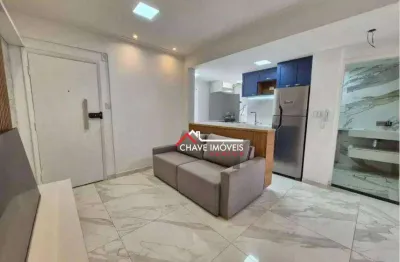 Apartamento à venda, 65 m² por r$ 480.000,00 - pompéia - santos/sp