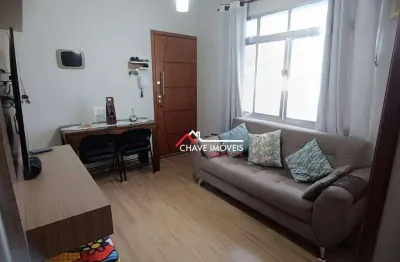 Apartamento com 2 dormitórios,  1 vaga.  bairro embaré - santos/sp