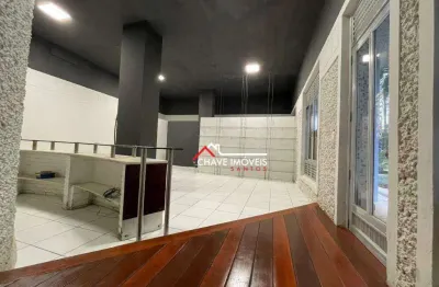 Salão para alugar, 261 m² por r$ 6.510,00/mês - aparecida - santos/sp