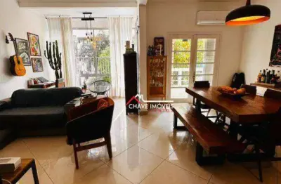 Apartamento com 2 dormitórios à venda, 110 m² por r$ 795.000,00 - boqueirão - santos/sp