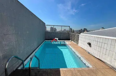 Cobertura com 5 dormitórios à venda, 245 m² por r$ 1.350.000,00 - aparecida - santos/sp