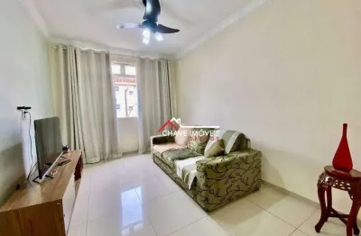 Apartamento com 2 dormitórios à venda, 60 m² por r$ 345.000,00 - marapé - santos/sp