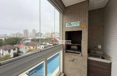 Apartamento com 2 dormitórios à venda, 85 m² por r$ 875.000,00 - marapé - santos/sp