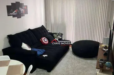 Apartamento com 1 dormitório à venda, 62 m² por r$ 680.000,00 - aparecida - santos/sp