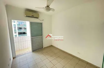 Apartamento com 1 dormitório para alugar, 44 m² por r$ 3.300,02/mês - gonzaga - santos/sp
