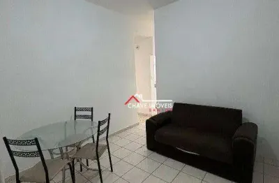 Apartamento com 1 dormitório para alugar, 49 m² por r$ 2.000,02/mês - itararé - são vicente/sp