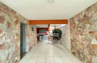 Casa com 3 dormitórios para alugar, 165 m² por r$ 6.500,02/mês - campo grande - santos/sp