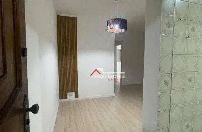 Apartamento com 2 dormitórios à venda, 62 m² por r$ 200.000,00 - saboó - santos/sp