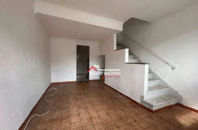 Casa à venda, 75 m² por r$ 362.000,00 - macuco - santos/sp