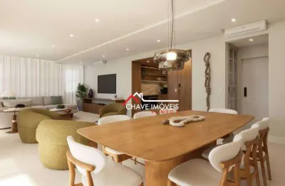 Apartamento com 3 dormitórios à venda, 220 m² por r$ 3.090.000,06 - boqueirão - santos/sp