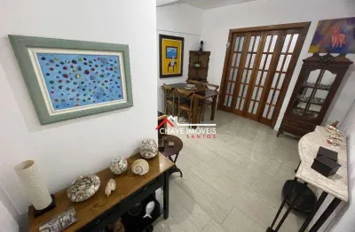 Apartamento com 1 dormitório à venda, 62 m² por r$ 435.000,00 - embaré - santos/sp