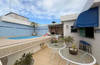 Cobertura com 2 dormitórios à venda, 207 m² por r$ 1.200.000,00 - campo grande - santos/sp