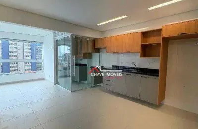 Apartamento com 2 dormitórios para alugar, 72 m² por r$ 4.100,02/mês - campo grande - santos/sp