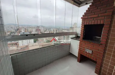 Apartamento com 3 dormitórios à venda, 70 m² por r$ 590.000,00 - aparecida - santos/sp