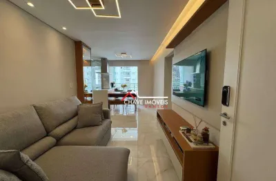 Apartamento com 2 dormitórios à venda, 62 m² por r$ 690.000,00 - marapé - santos/sp