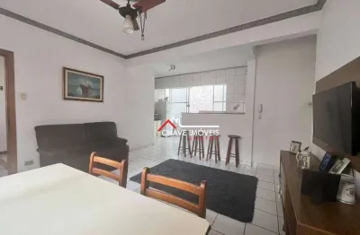 Apartamento com 2 dormitórios à venda, 75 m² por r$ 448.000,00 - gonzaga - santos/sp