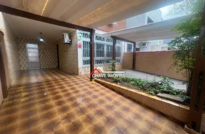 Casa com 5 dormitórios para alugar, 200 m² por r$ 7.800,01/mês - embaré - santos/sp