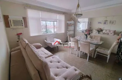 Apartamento com 2 dormitórios à venda, 127 m² por r$ 750.000,00 - boqueirão - santos/sp