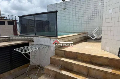 Cobertura com 1 dormitório à venda, 112 m² por r$ 955.000,00 - vila belmiro - santos/sp