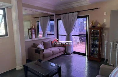 Cobertura com 1 dormitório à venda, 112 m² por r$ 955.000,00 - vila belmiro - santos/sp