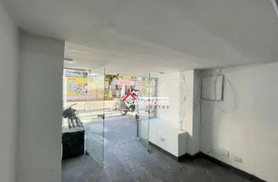 Salão para alugar, 96 m² por r$ 5.460,00/mês - gonzaga - santos/sp