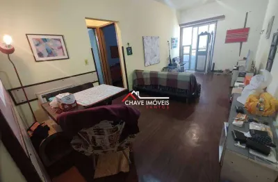 Apartamento com 1 dormitório à venda, 55 m² por r$ 405.000,00 - pompéia - santos/sp