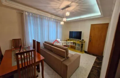 Apartamento com 2 dormitórios à venda, 68 m² por r$ 450.000,00 - campo grande - santos/sp